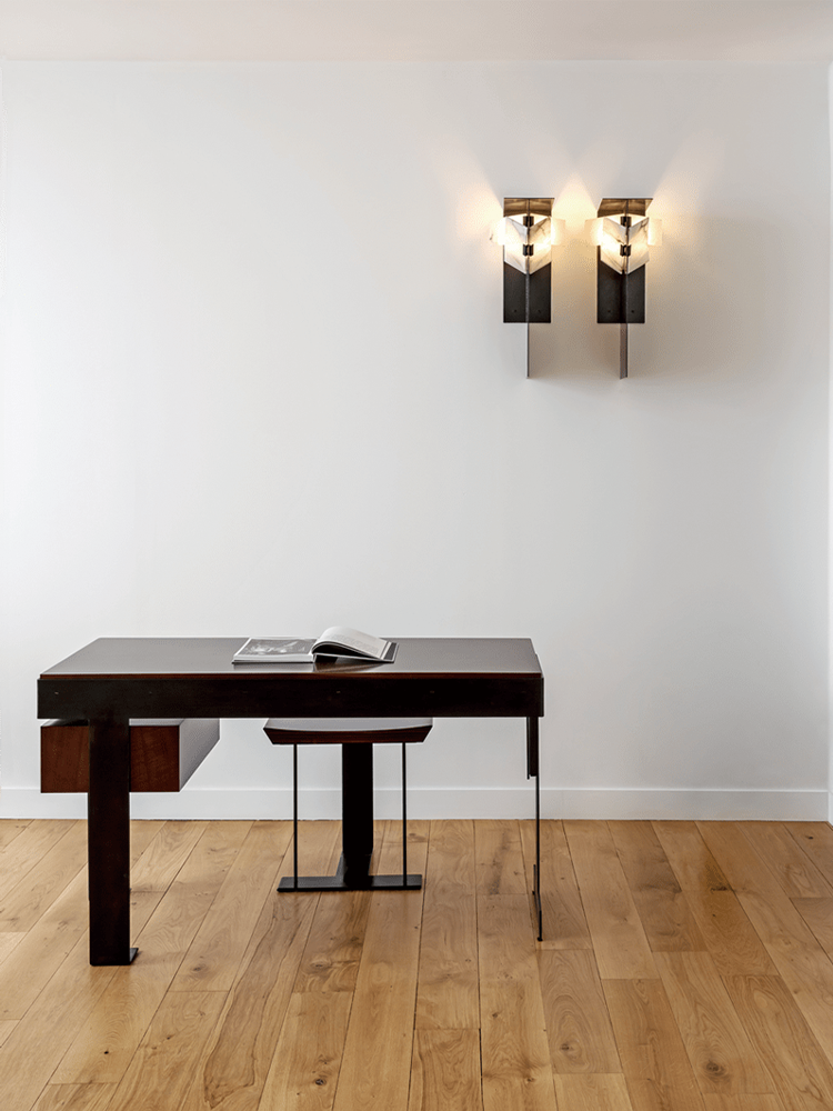 Metal and Wood Desk-A