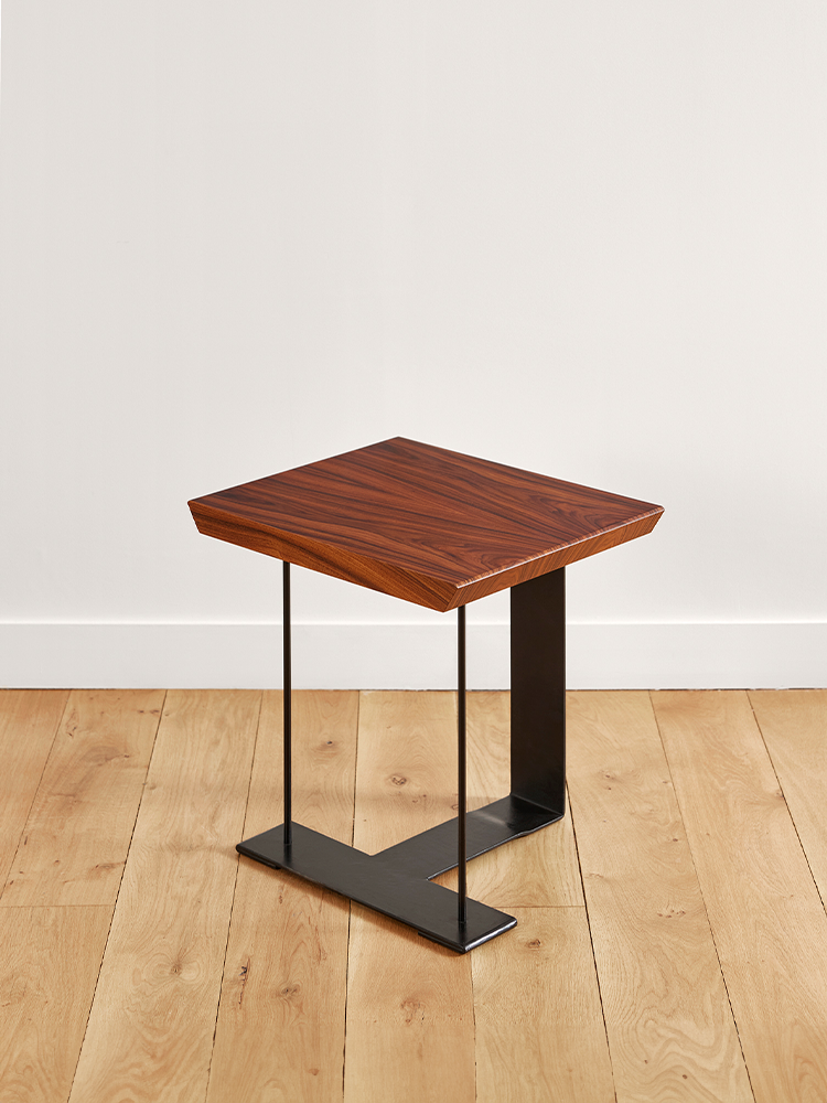 Wood and Metal Side Table