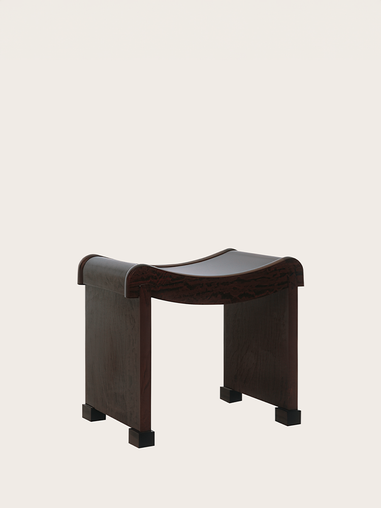 Curule with Sabot Legs Stool