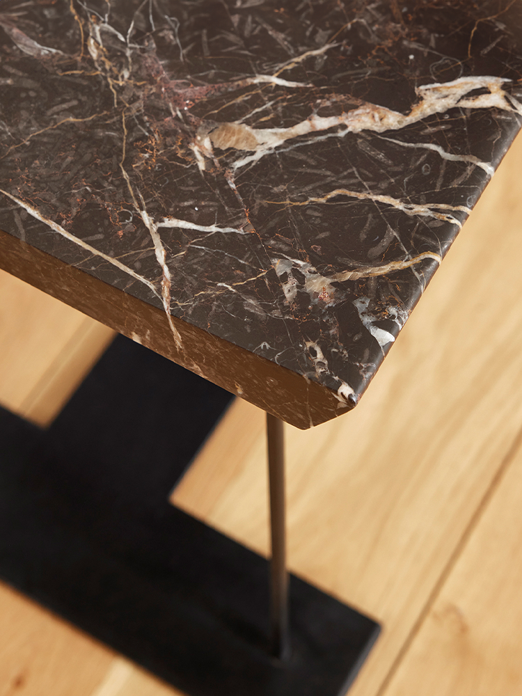 Marbre and Metal Stool