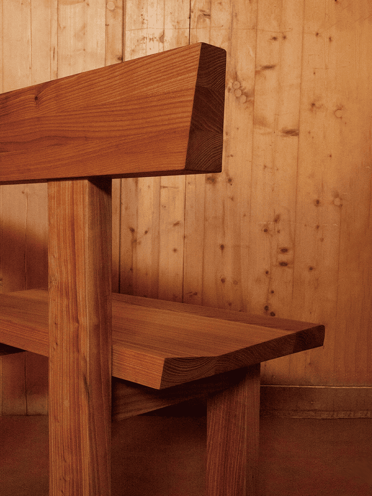 Round Back Bench Straight100,120 35-H,F