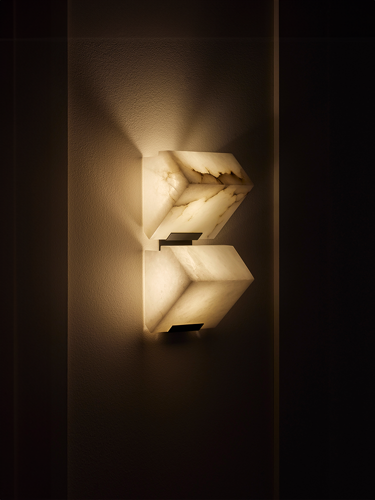 DOUBLE -SLOPING BLOCK- Wall Lamp-145