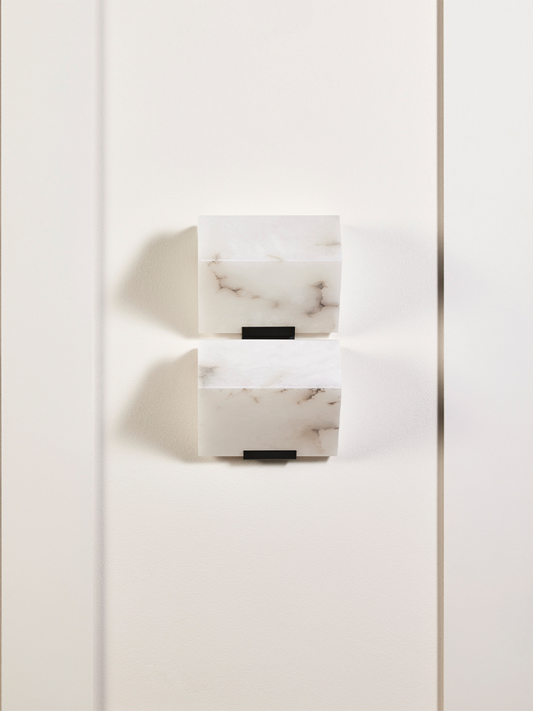 DOUBLE -SLOPING BLOCK- Wall Lamp-185