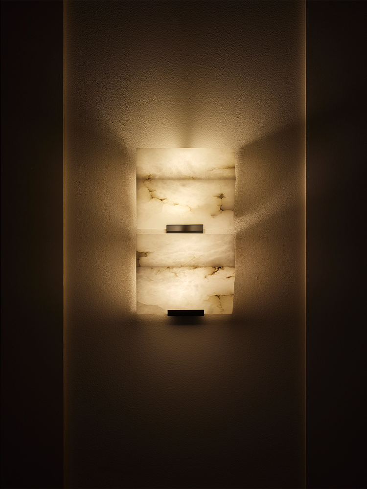DOUBLE -SLOPING BLOCK- Wall Lamp-185