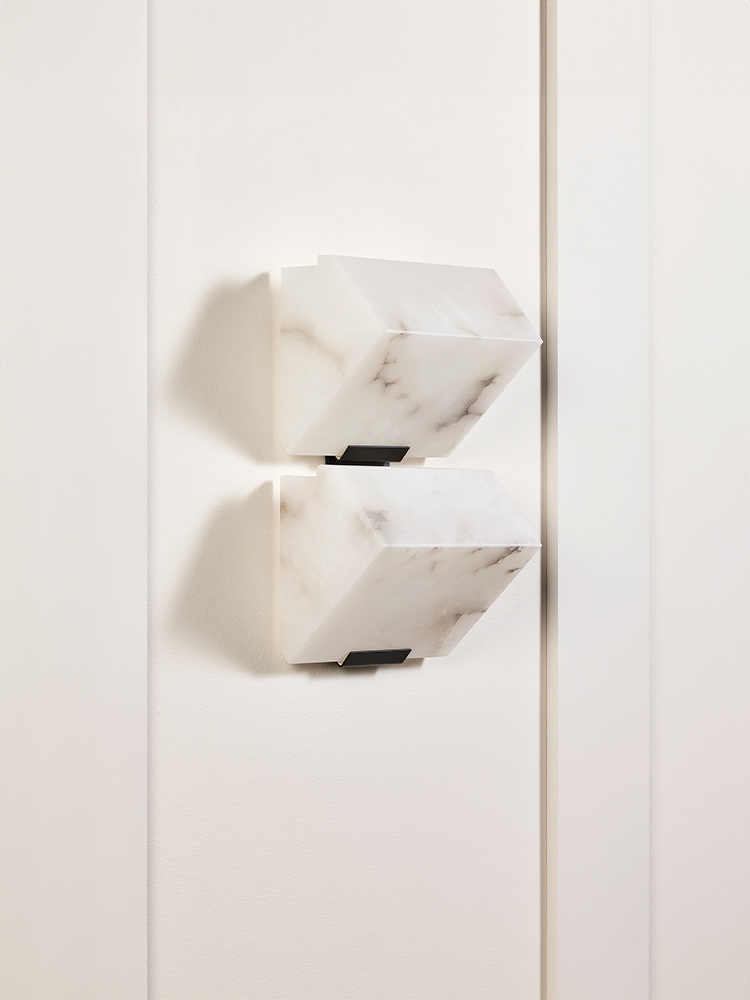 DOUBLE -SLOPING BLOCK- Wall Lamp-185
