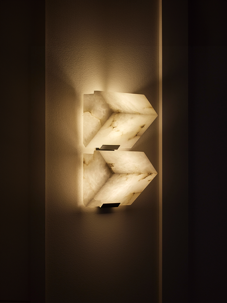 DOUBLE -SLOPING BLOCK- Wall Lamp-185