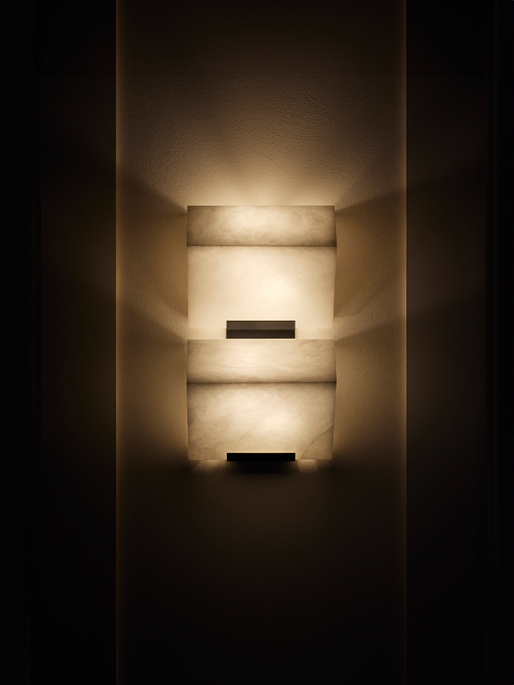 DOUBLE -SLOPING BLOCK- Wall Lamp-230