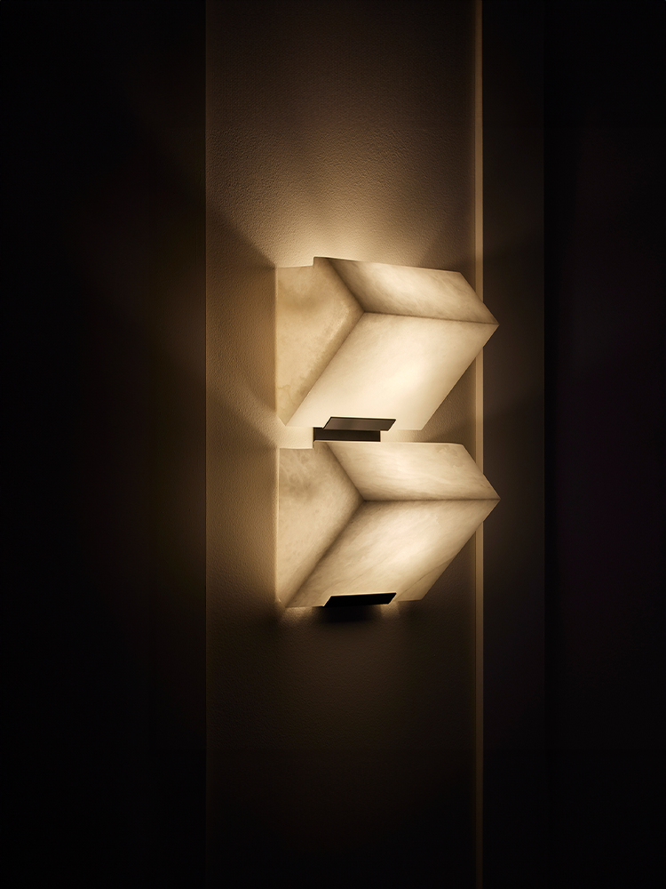 DOUBLE -SLOPING BLOCK- Wall Lamp-230