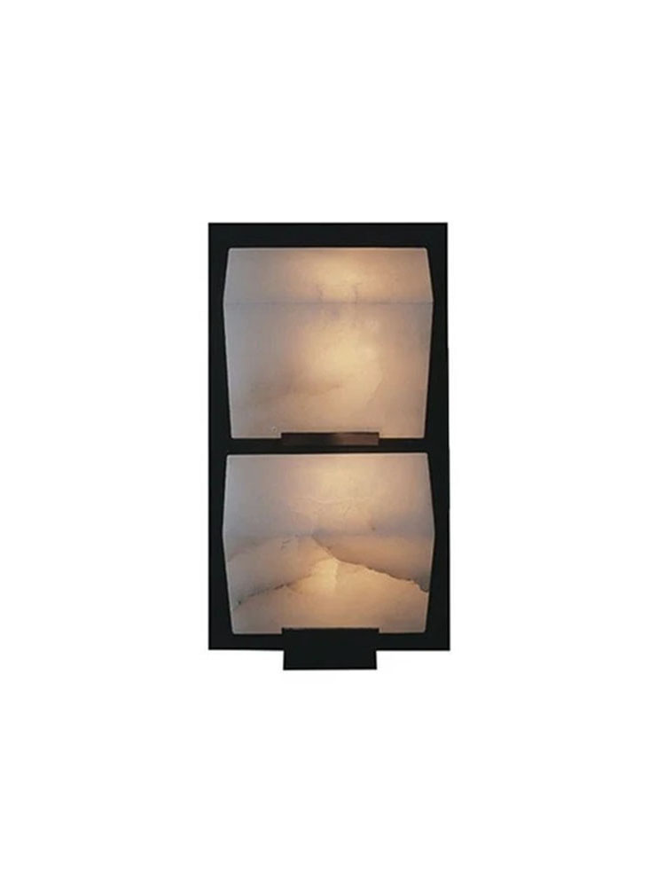 DOUBLE -SLOPING BLOCK- Wall Lamp on Metal Frame-145