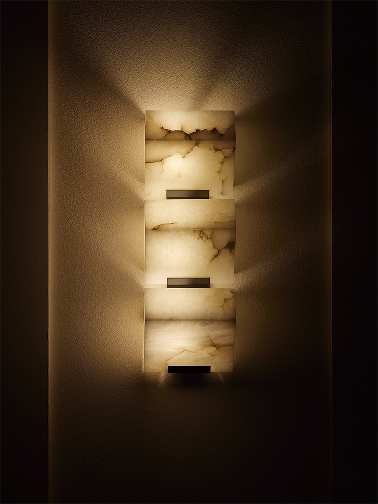 TRIPLE -SLOPING BLOCK- Wall Lamp-145