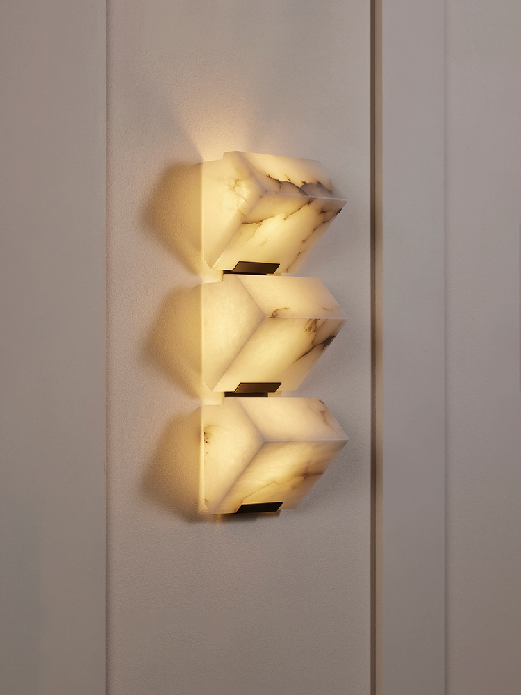 TRIPLE -SLOPING BLOCK- Wall Lamp-145