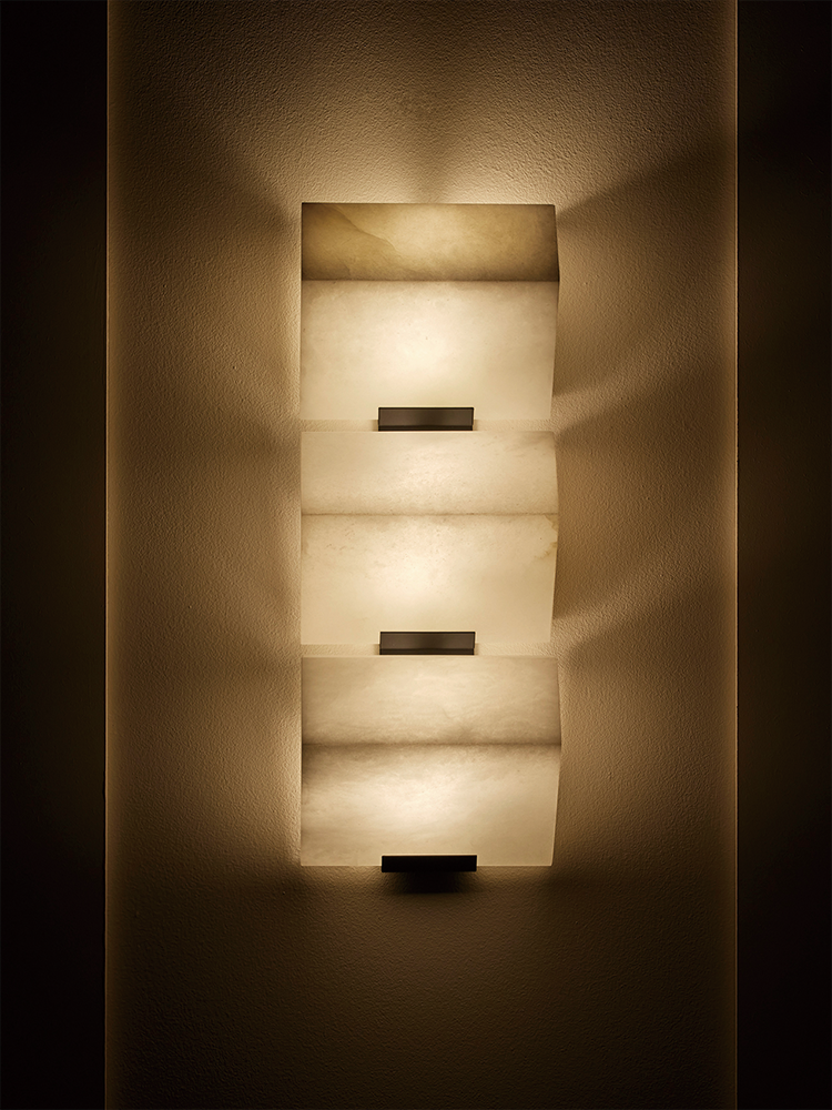 TRIPLE -SLOPING BLOCK- Wall Lamp-185
