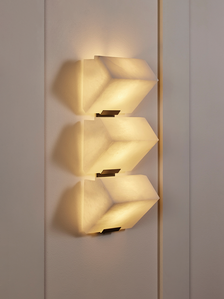 TRIPLE -SLOPING BLOCK- Wall Lamp-185