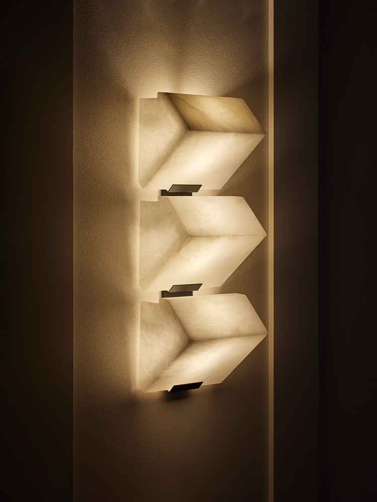 TRIPLE -SLOPING BLOCK- Wall Lamp-185