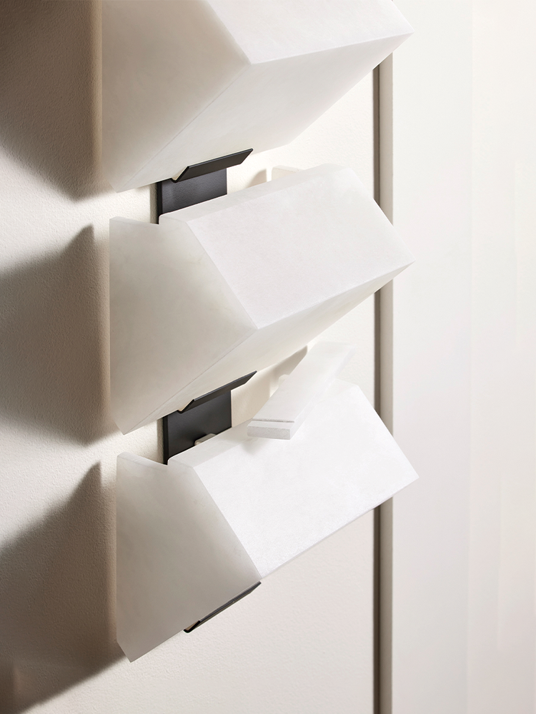 TRIPLE -SLOPING BLOCK- Wall Lamp-230