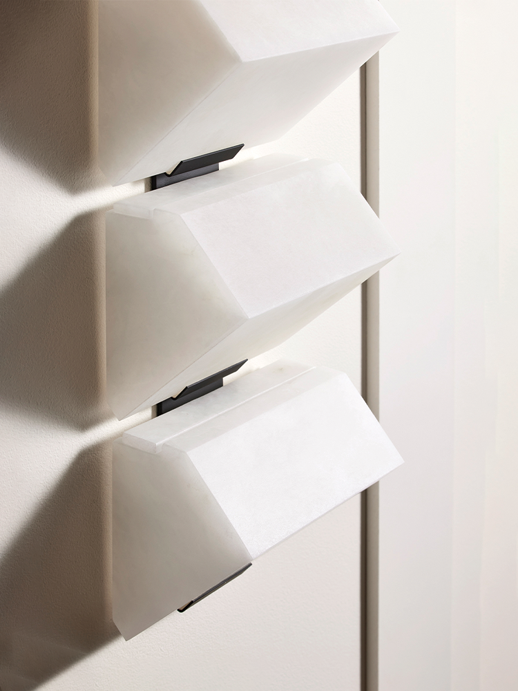 TRIPLE -SLOPING BLOCK- Wall Lamp-230