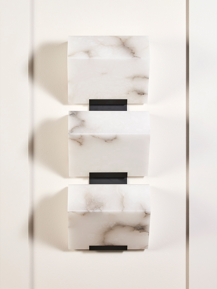 TRIPLE -SLOPING BLOCK- Wall Lamp-230