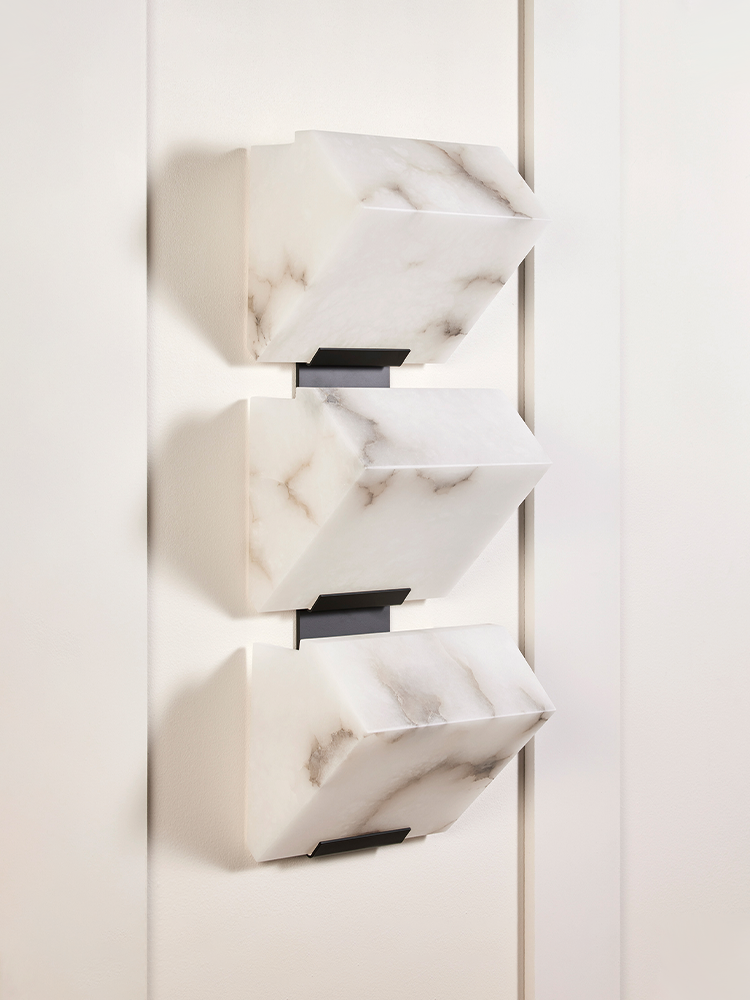 TRIPLE -SLOPING BLOCK- Wall Lamp-230