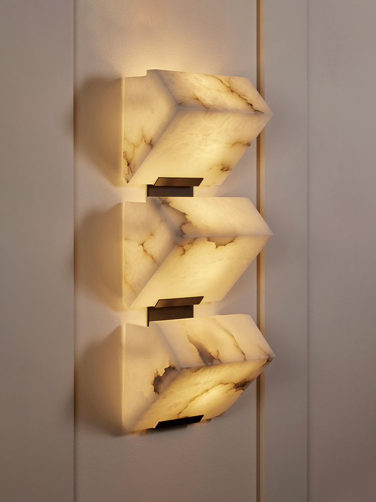 TRIPLE -SLOPING BLOCK- Wall Lamp-230