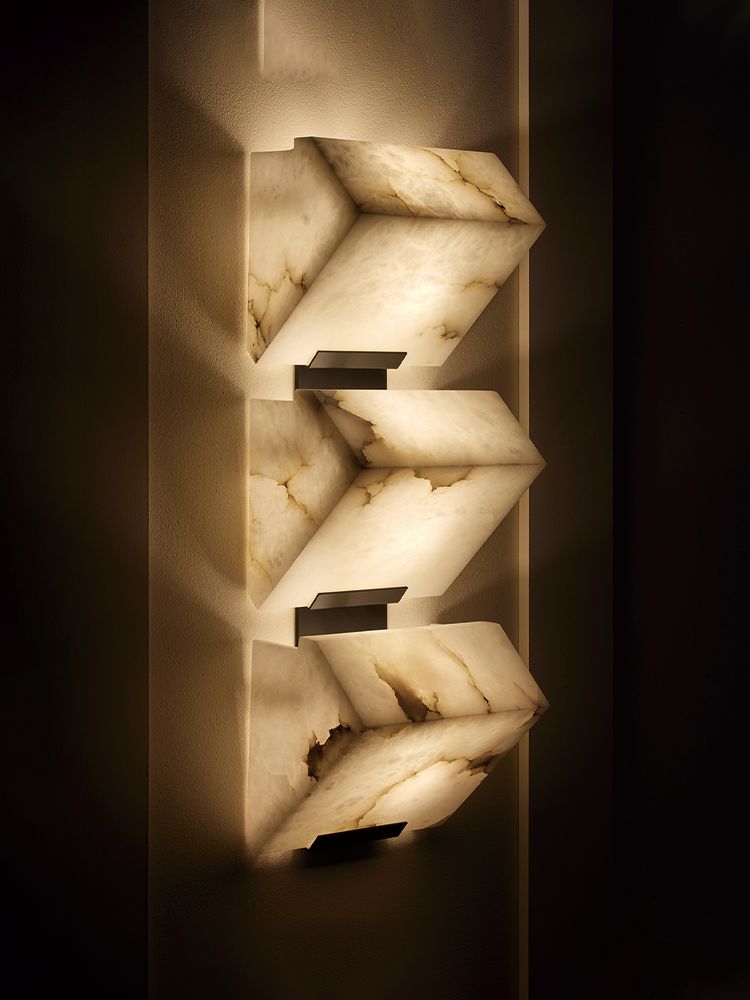 TRIPLE -SLOPING BLOCK- Wall Lamp-230