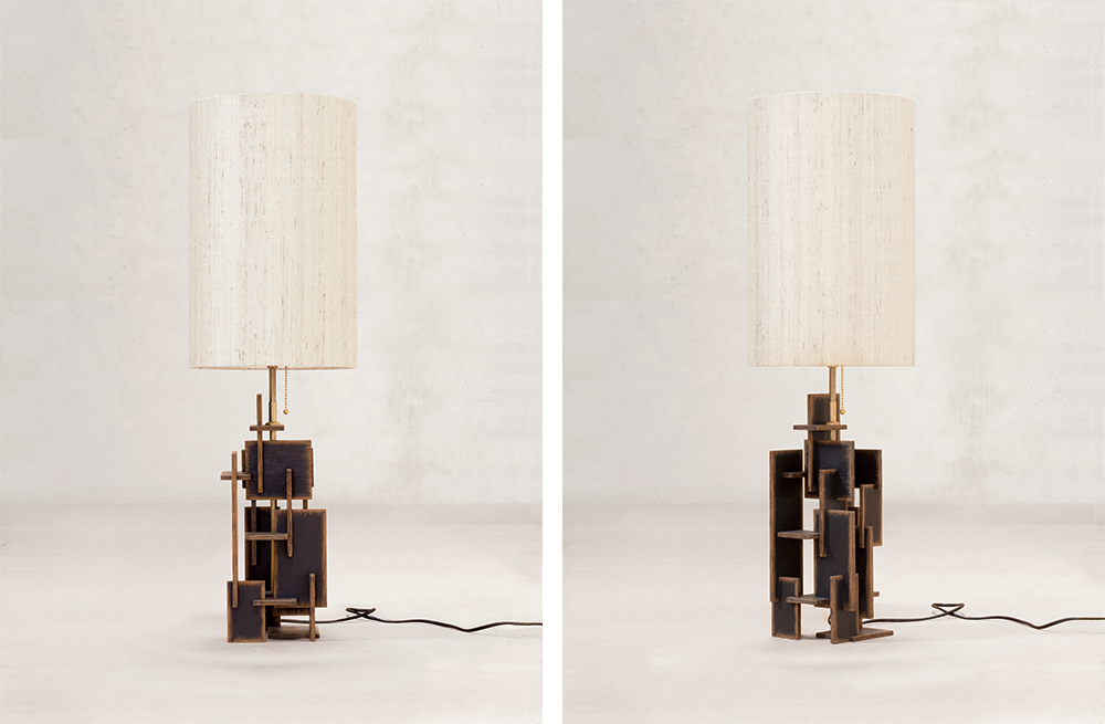 Cardhouse Lamp