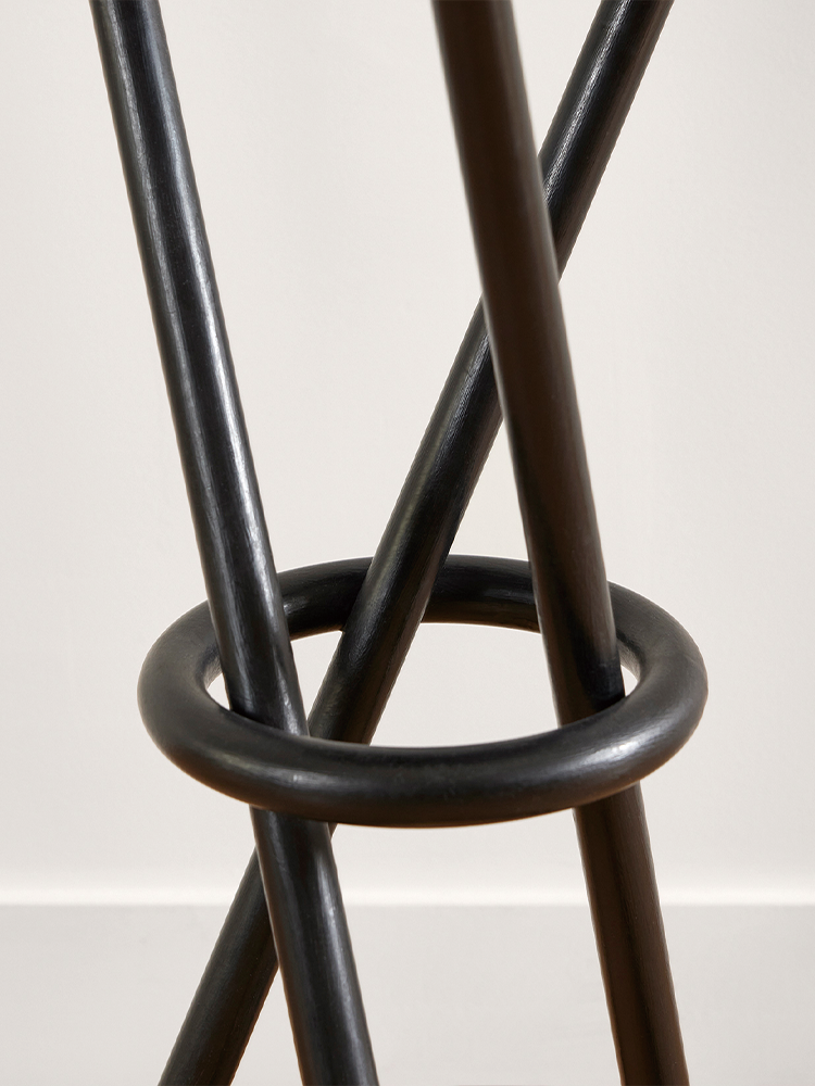 Metal And Leather Bar Stool