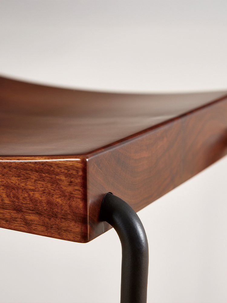 Metal And Wood Bar Stool