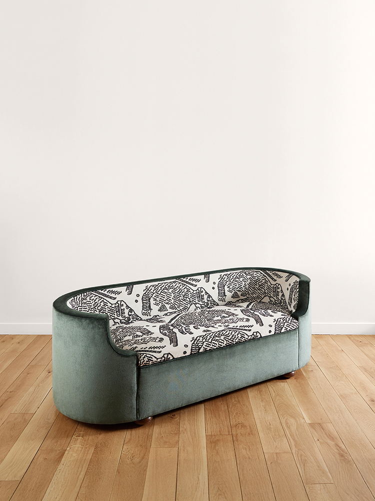 Corbeille Sofa (white textile)