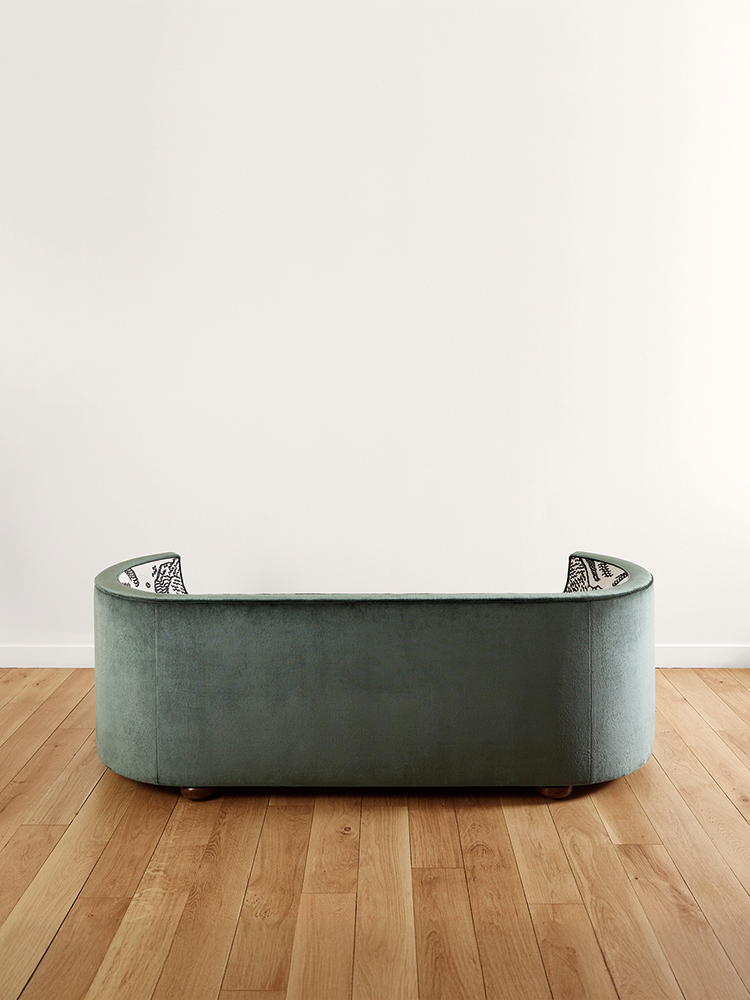 Corbeille Sofa (white textile)