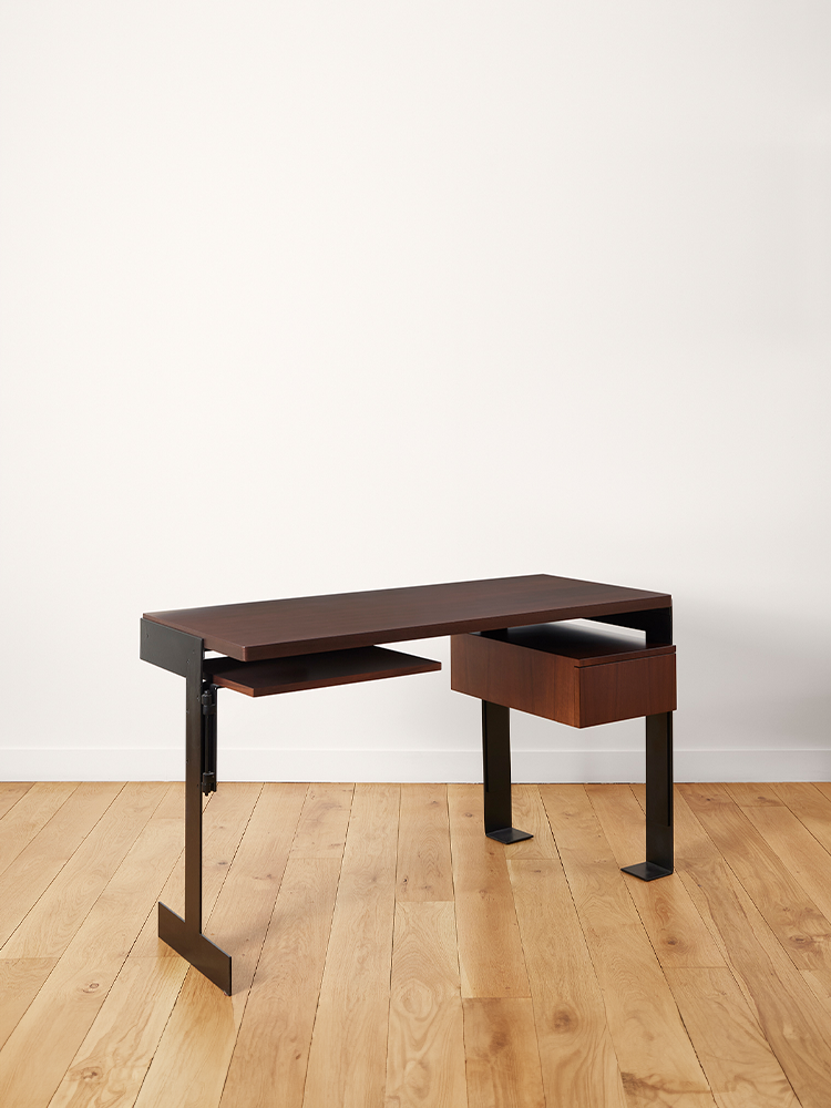 Metal and Wood Desk-A