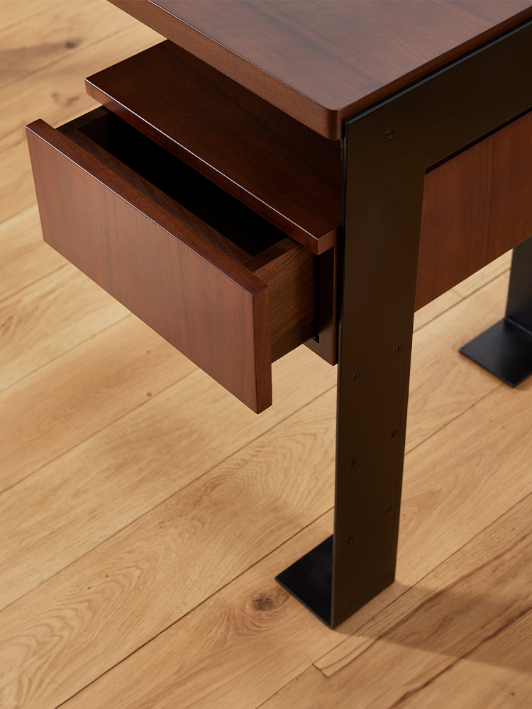 Metal and Wood Desk-A