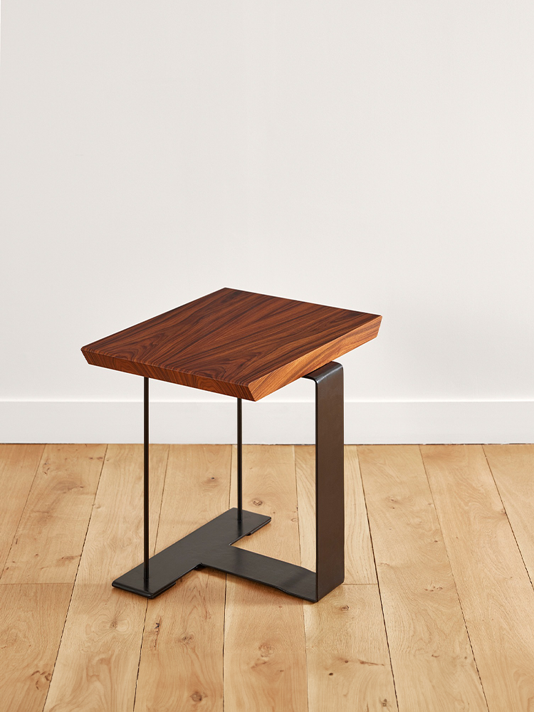 Wood and Metal Side Table