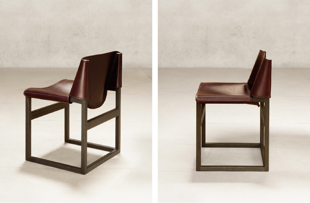 Saddle Chair (Burgundy)