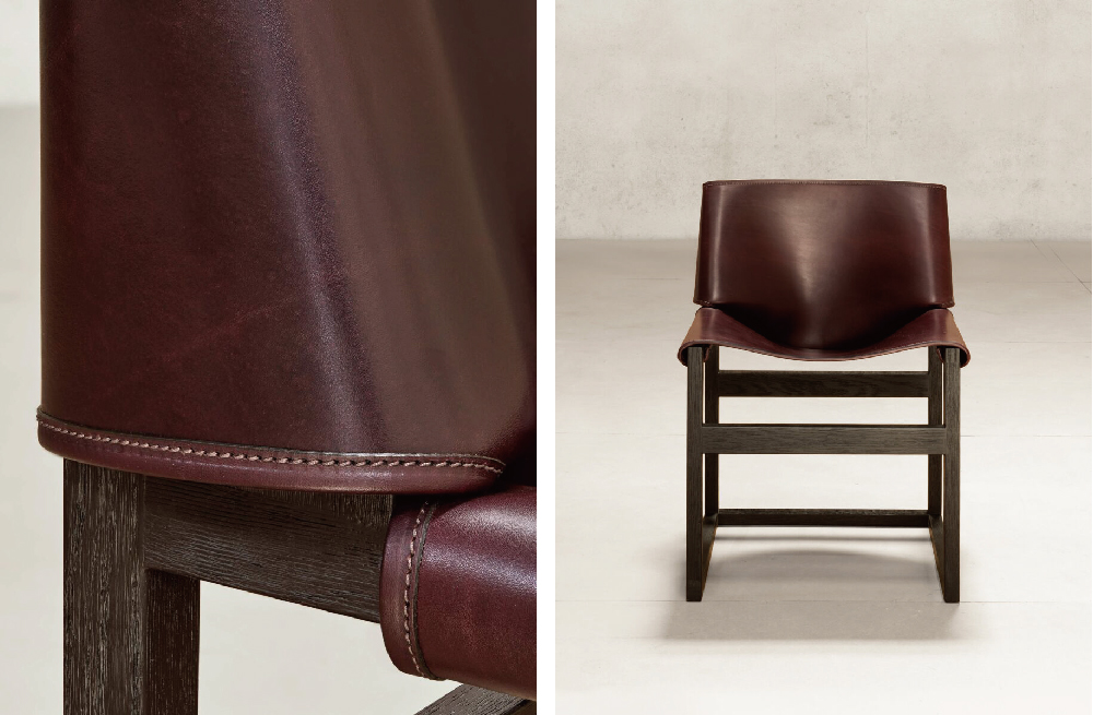 Saddle Chair (Burgundy)