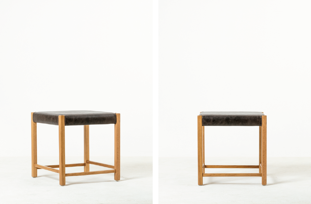 Marcos Stool (Leather/Fabric)